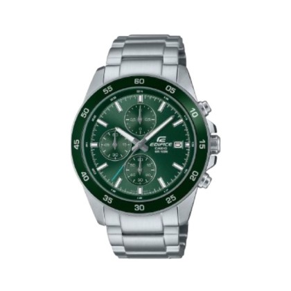 Casio Edifice EFR-526D-3AV Silver Stainless Steel Band Men Watch